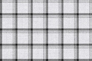 grungy ragged old fabric texture of cashmere wool, black stripes on light gray, checkered gingham seamless ornament for plaid, tablecloths, shirts, tartan, clothes, dresses, bedding