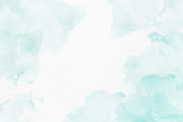 Soft blue watercolor abstract background