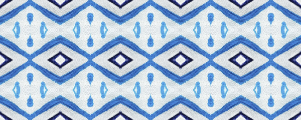 White and Blue Seamless Decor. Sapphire