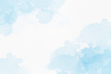 Soft blue watercolor abstract background. Watercolor blue background. - 437210529