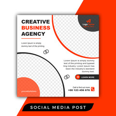 creative business agency social media post