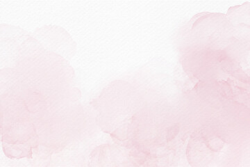 Soft pink watercolor abstract background