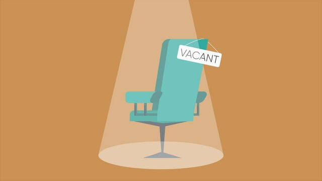 Vacant chair for concept design. Job interview. Hr.