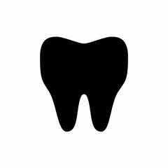 Tooth icon with glyph style