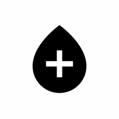 Obraz premium Blood donation icon with glyph style
