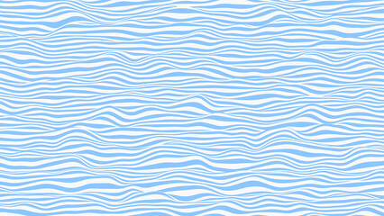 Abstract waves background. Striped surface with wavy distortion effect, vector illustration.