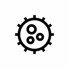 Virus icon with line style