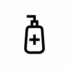 Hand sanitizer icon with line style