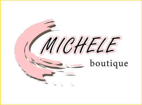 logo for a personal brand or business, for a boutique named Michelle