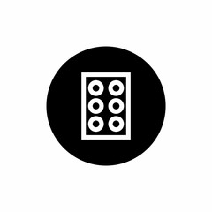 Obraz premium Drug cabinet icon with filled rounded style