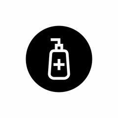 Hand sanitizer icon with filled rounded style