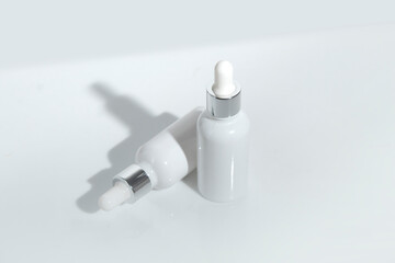 mockup of beauty fashion cosmetic makeup bottle lotion product with skincare healthcare concept on background