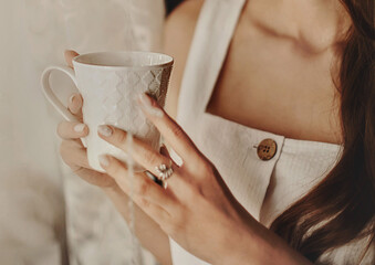 the girl with the coffee