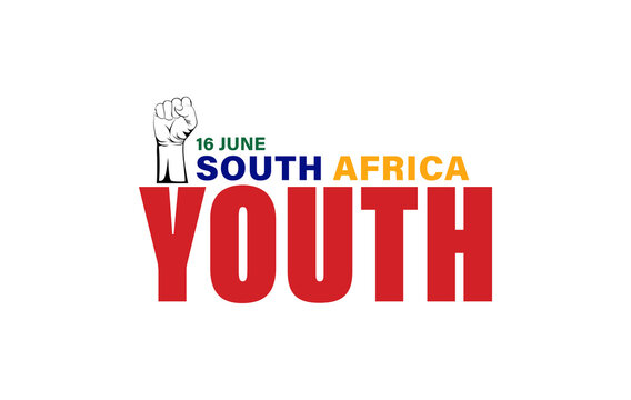 Vector Illustration Of Youth Day South Africa 16 June Celebration. Logo Youth Day South Africa. EPS10