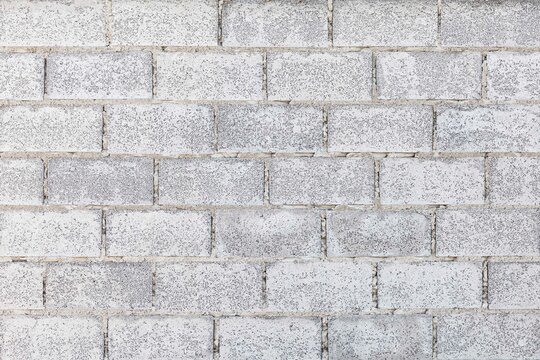 New exterior white cement block wall pattern and background seamless