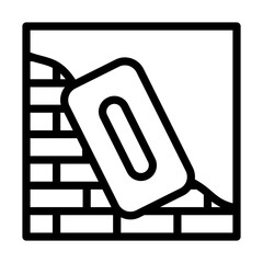 Icon Of Plastered Brick Wall