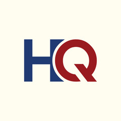 monogram H and Q logo design
