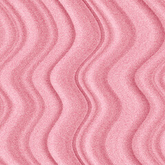 Fototapeta na wymiar Pink sand. Wavy sand texture. Seamless background.