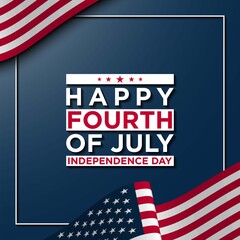 United States Independence Day Background Design. Fourth of July.