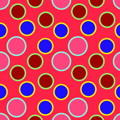 Background with multicolored circles. Abstract art texture