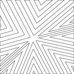 Obraz premium striped background. Geometric vector pattern with triangular elements. abstract ornament for wallpapers and backgrounds. Black and white colors. 