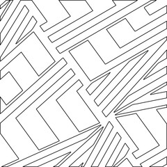 striped background. Geometric vector pattern with triangular elements. abstract ornament for wallpapers and backgrounds. Black and white colors. 