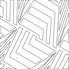 striped background. Geometric vector pattern with triangular elements. abstract ornament for wallpapers and backgrounds. Black and white colors. 