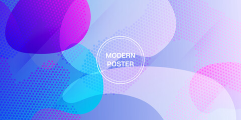 Liquid Purple Background. Vector Fluid Gradient