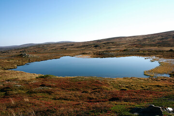 Mountain lake in Sweden