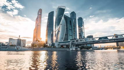 Fototapeta na wymiar Moscow Sity Business building tower