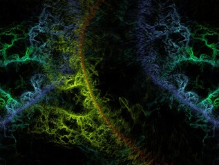 Imaginatory fractal background generated Image