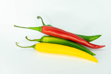 Chilli, Pepper, Hot, Vegan, Super hot, Cutout white background, auf weißem Hintergrund