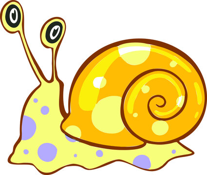 design Cute Snail. small icon for stock.