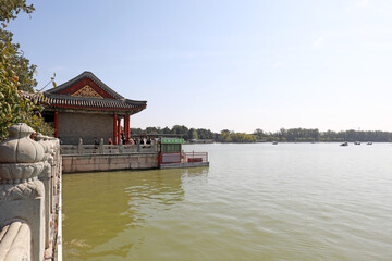 Scenery of Kunming Lake in Beijing Summer Palace, China