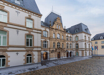 Fototapeta na wymiar Ministry of Foreign and European Affairs - Mansfeld building - Luxembourg City, Luxembourg