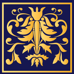 Wallpaper from a golden geometric pattern for various purposes.