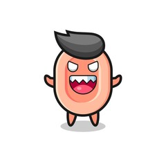 illustration of evil soap mascot character
