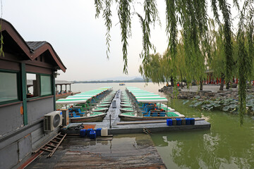 The cruise terminal is in the summer palace, Beijing, China