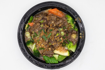 Thai Sauteed Garlic with Beef and Vegetables