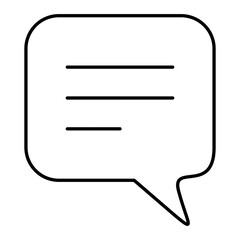 Vector Comments Outline Icon Design