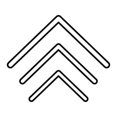 Vector Level Up Outline Icon Design