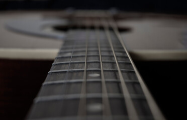 acoustic guitar close up