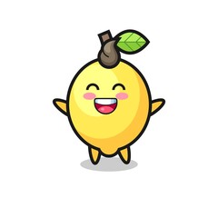 happy baby lemon cartoon character