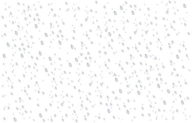 Rain drops isolated on transparent background.