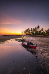 Fototapeta na wymiar Wonderful Sunrise at Batam Bintan Island Indonesia
