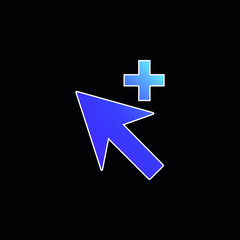 Add Cursor blue gradient vector icon