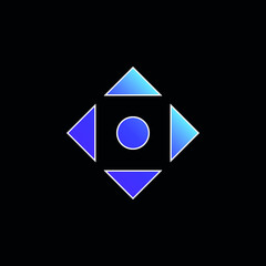 Align Symbol blue gradient vector icon