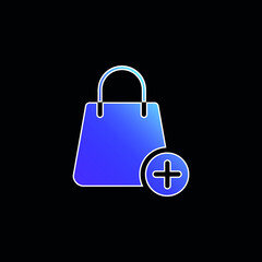 Bag blue gradient vector icon