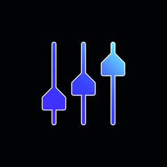 Adjust blue gradient vector icon