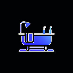 Bathtub blue gradient vector icon